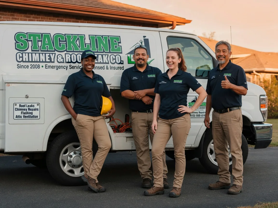 Chimney flashing repair company in Leonard, ND